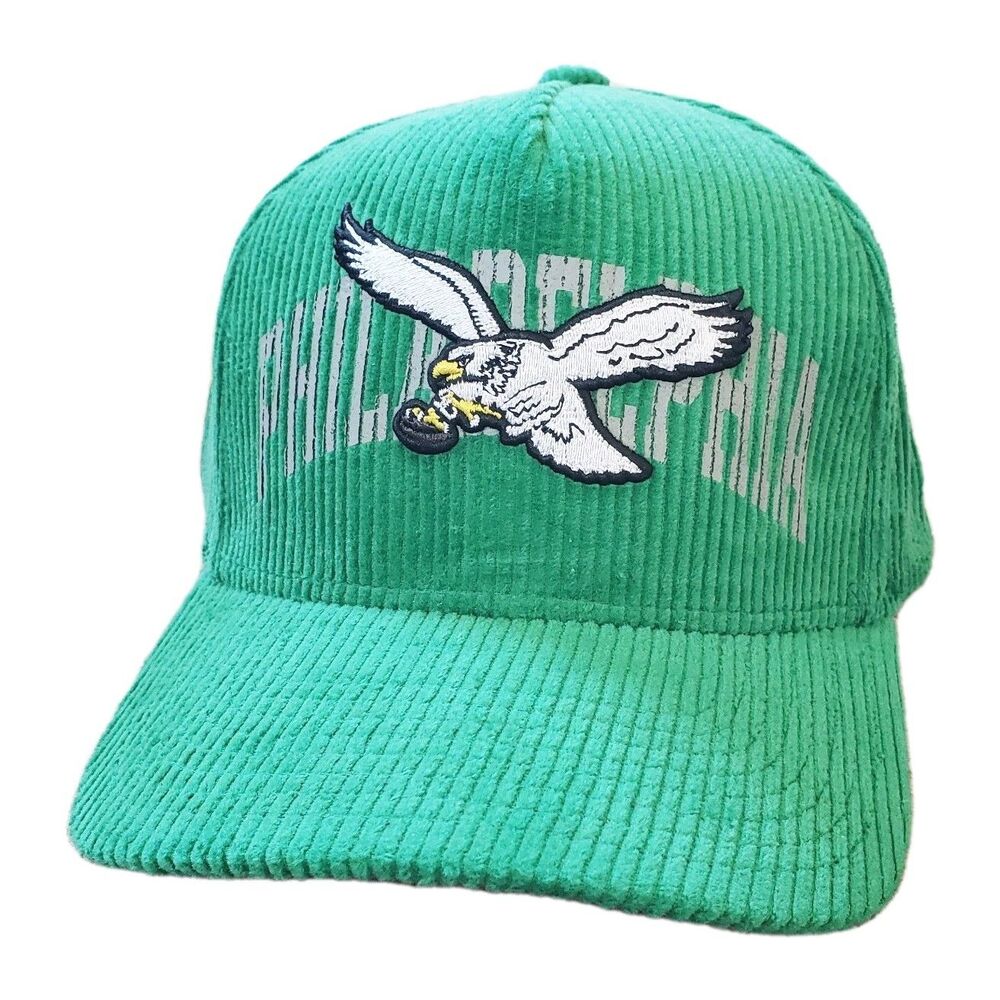 NWT Philadelphia Eagles Mitchell & Ness Stamp Pro Pinch Fit Snapback Hat Cap